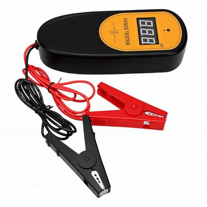 Zunate Electric Fence Voltage Tester, 500V to 13KV Pulse Meter with Large Screen Display and Ergonomic Clips for Steel, Aluminum, or Rope Farm Ranch Wire Lines