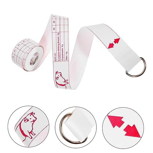 Abaodam Animal Weight Tape Measure for Cattle Livestock Lightweight Bust Measuring Tool Pigs and Cows Compact Portable Design for Easy Storage
