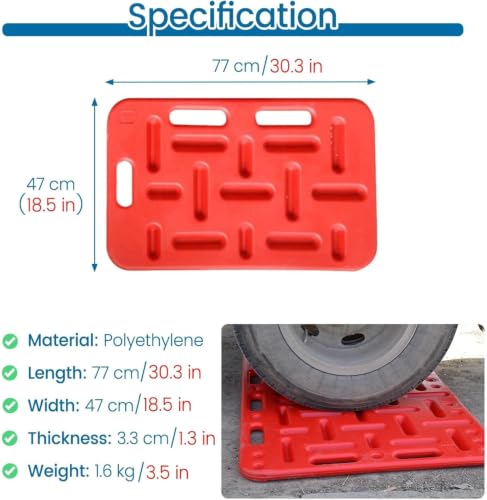Red Lightweight Livestock Panels,Portable Sturdy Livestock Sorting Panel for Pasture,Animal Guide Board for Pig Hog Cattle Cow Sheep Goat,Easy to Carry (77x47 cm/30.3x18.5 in)