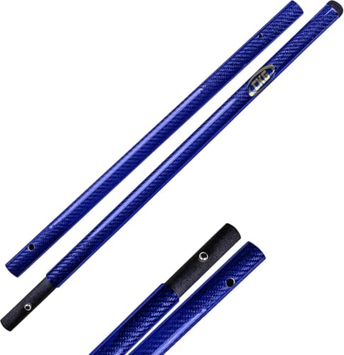 CKG Metal Detector Shovel Travel Carbon Handle for Scoop Shovel, Universal Lightweight Pole for Beach Metal Detecting Digging Tools Treasure Hunting 3k Carbon Fiber Long Tube Rod – Blue/Travel Size - color: Blue, size: Travel