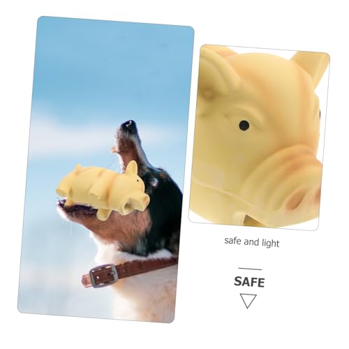 Latex Pig Dog Chew for Puppies Dogs Interactive Molar Teething Indoor Cage Use Safe Squeaky Pet Plaything for Exercise and Bite Resistance