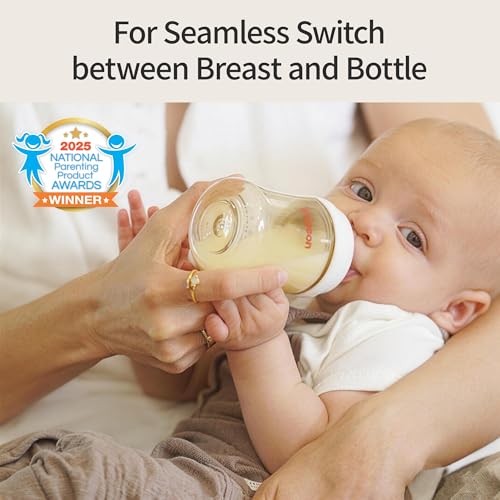 Pigeon PPSU Nursing Baby Bottle Wide Neck, Anti-Colic, Streamlined Body, Natural Feel, Easy to Clean, 5 Oz (Pack of 2), Includes 2pcs SS Nipples (0m+) - color: 5.4Oz, 2 Packs