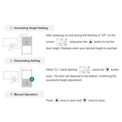 AUNMAS Automatic Chicken Coop Door Opener Poultry Door Motor Kit with Timer and Remote Control IP44 Water Proof for Chickens Ducks Geese Dogs (US Plug 100-240V)