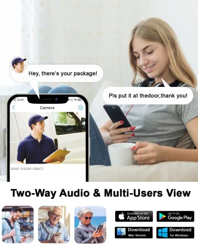 4K PTZ Security Camera Outdoor with 30X Optical Zoom, 1000FT Night Vision, 8MP 360° WiFi Wireless RTSP IP Camera, Auto Tracking, Person/Vehicle Detection, 2.4/5GHz Wi-Fi, 2-Way Audio