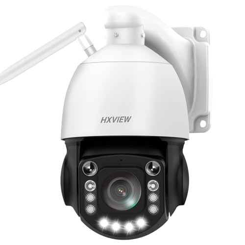 4K PTZ Security Camera Outdoor with 50X Optical Zoom, High-Speed 360° Pan & 90° Tilt, 8MP WiFi Camera with 1200FT IR Night Vision, Auto Tracking, Person/Vehicle/Pet Detection, RTSP