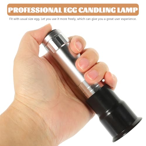 BESPORTBLE Portable Egg Candler Lamp for Poultry Incubation Lightweight Durable Design with Bright Led Light for Egg Development Monitoring