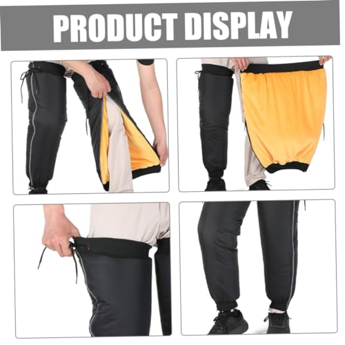 HEALLILY Reflective Windproof Calf Gaiters for Hiking Motorcycle Cold Weather Protection