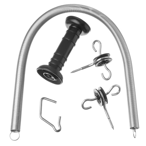 Drip Depot Electric Fence Gate Kit with Stainless Steel Spring, Spring Size: 3/4" Diameter | UV-Resistant Handle, Large Protective Shield, Up to 19' Span, Screw-In Anchors Included, 2 Spring Size Options - size: Spring Size: 3/4" Diameter
