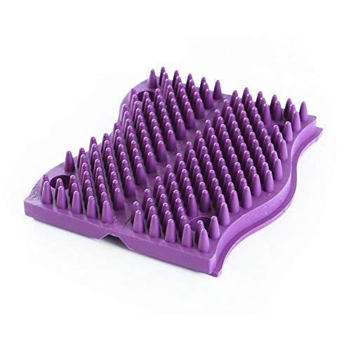 The Original ScratchnAll Animal Scratcher Pad, Flexible Acupressure Nubs & Interlocking Design, Very Durable & All-Weather, Great for Domestic, Barnyard and Zoo Animals - USA Made, Purple - color: Purple, size: 1Pack