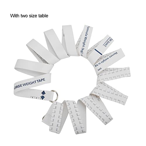 Horse Measuring Stick, 2.5m Soft Fabric Tape Measure for Equine Height & Girth Measurement, Fit for Farm, Stable & Veterinary Use