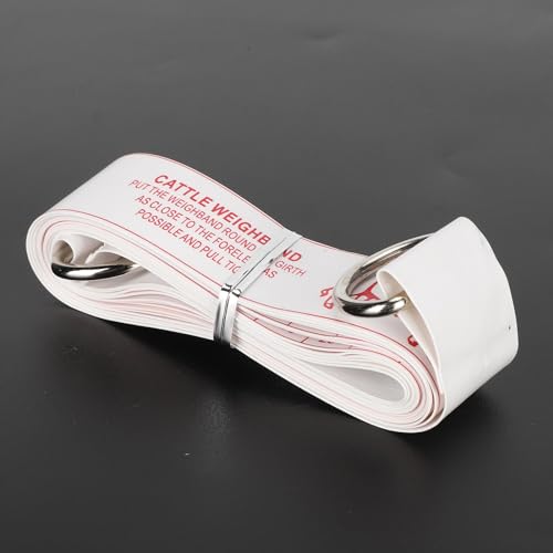 Cattle Tape Measure for Weight Estimation | Dual - Sided Bust Weight Ruler in Kg/Lbs | PVC Livestock Measuring Tape for Farmers/Ranchers | 250cm Length, Environmentally
