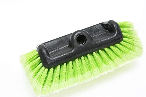 Forgrace Car Wash Brush 12" with Long Handle 60 Inch, Soft Bristle Scrub Brush for Car, Truck, Boat, RV, House Siding, Deck Camper Exterior Washing Cleaning Tool Green - color: Green With Handle