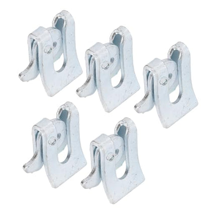 5 Sets Pig Fence Door Latch, Thickened Galvanized Steel Plate Farm Gate Latch with L Lock, for Farrowing Bed Nursery Bed Enclosure Door (Wall Thickness 4.5mm)