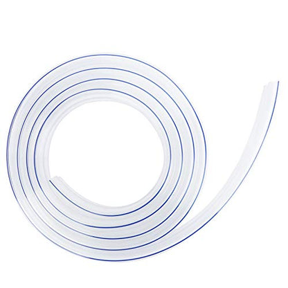 Generic Milking Machine Hose Replacement, 3 Meter Transparent PVC Tube G1 8 Thread Wear and Pressure, Ideal for Dairy Farm Piping