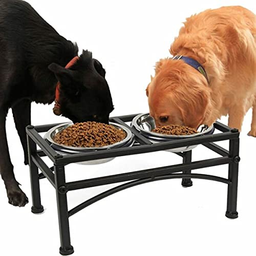 Bosky 2-Pack Stainless Steel Dog Bowl 8.8" Wide, Replacement Feeder Bowls | fits feeder with hole opening 8.2"-8.7" , Pet Metal Food and Water Dish - size: 8.9" (2-Pack)