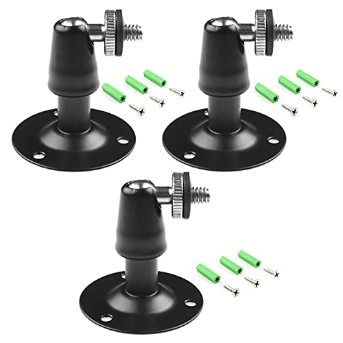 Camera Bracket Mount 3 Pcs Security Wall Mount for Oculus Sensor Arlo, Arlo Pro,Metal Security Camera Bracket Outdoor Indoor Oculus Rift Mount Bracket 360° Rotation 1/4" Screw Camera Wall Mounts