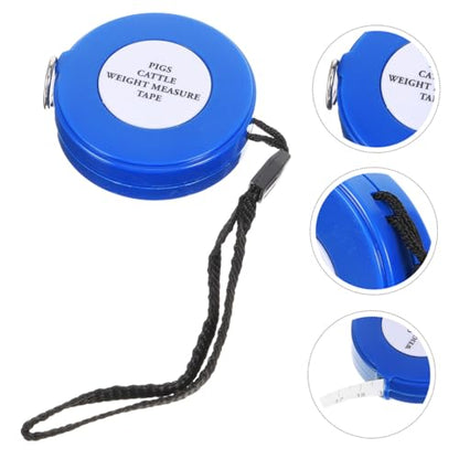 Animal Weight Tape Measure for Cattle and Horses 2.5M Blue Girth Measuring Tape for Livestock Body and Chest Circumference Measurement Style