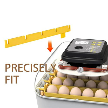 TEYOUYI 2-Pack Egg Turner Support Bars for Maticoopx 30 Incubator,Holds 5 Baskets Automatic Egg Roller (Yellow) - color: Yellow