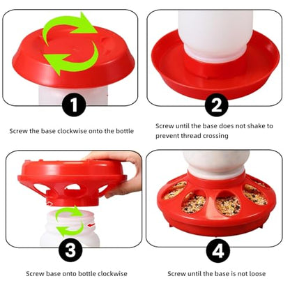 Chick Feeder Waterer Set for Chicken Chick Coop
