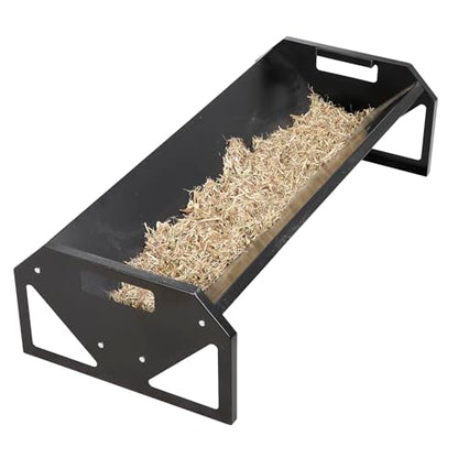 Pasture Feeder 44.2" Long, Livestock Feeder for Farms | with Deeper Feeding Pan, Heavy-Duty Livestock Feeding Troug