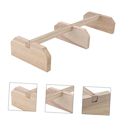 FRCOLOR 2pcs Wooden Chicken Perch Stand for Roosting Pet Supplies for Hens and Birds Promotes Comfort Leg Exercise and Relaxation Coop