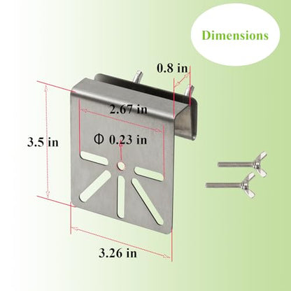 Gutter Mount Bracket Compatible with Eufy SoloCam S340/S330/E30 | No Drill Installation Weatherproof Mounting Bracket with Anti-Rust Screws for Outdoor