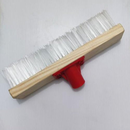 Stiff Bristle Floor Brush with Long Handle 40cm Nylon Scrub Decking Brush for Outdoor Patio and Bathroom Cleaning for Heavy-Duty Dirt Removal