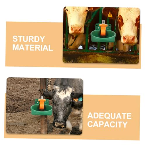 ERINGOGO 2pcs Automatic Goat Sheep Water Bowl Plastic Livestock Drinking Dispenser Float Valve Suitable for Cattle and Pigs Easy to Use Automatic Waterer