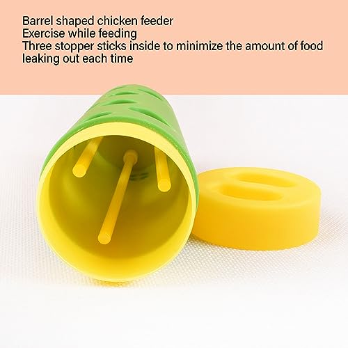 Zerodis Chicken Treat Roller, Interesting Chicken Feeder Toy for Poultry Chicken Treat Roller Toy Bite Slow Feeding Poultry Treat Roller