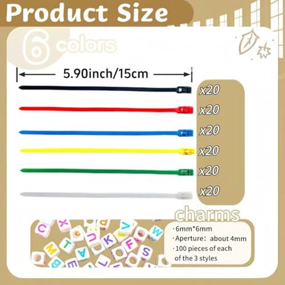 120 Pcs Adjustable Chicken Leg Bands, Colorful Poultry Identification Leg Bands with Number & Letter Charms for Chicken Duck Turkey Goose Farm Supply