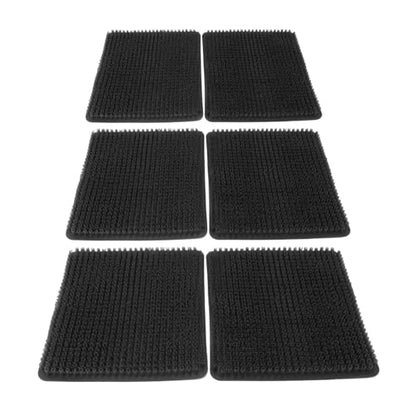 Aramox 6 Pack Washable Chicken Nesting Pads, Breathable Reusable Nesting Box Liners for Laying Hens, with PE Material for Chicken Coop Poultry Boxes (Black) - color: Black