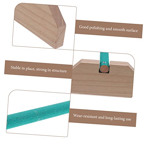 Mipcase 2pcs Wooden Chicken Perch Stand Natural Wood Roosting Bar for Chickens and Birds Playground Toy for Coop Brooder Safe and Smooth Design for Secure Resting