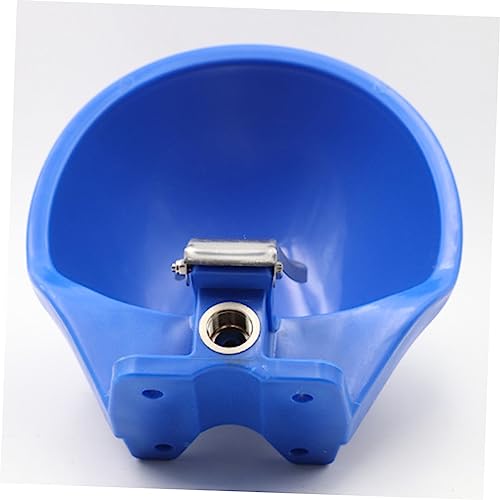 POPETPOP Farm Grade Plastic Water Bowl Large Drinking Basin for Cattle Horse Goat Sheep Stable Water Level