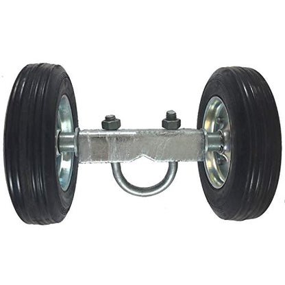 6" CHAIN LINK ROLLING GATE HARDWARE KIT: (Chain Link Fence Gate Parts) (6" Rut Runner, 2 Track Wheels, 6 Track Brackets, 1 Rolo Latch) - size: Post Mount