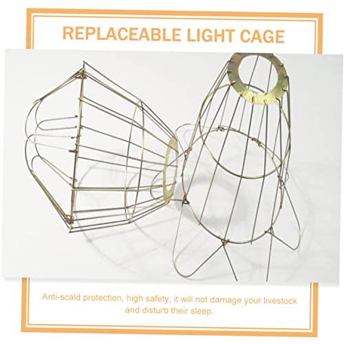 YARNOW 3pcs Heat Lamp Bulb Cages High-Temperature Resistant Light Covers for Reptiles and Livestock Easy Installation Anti-Scald Protection for Home Zoo Use