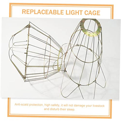 YARNOW 3pcs Heat Lamp Bulb Cages High-Temperature Resistant Light Covers for Reptiles and Livestock Easy Installation Anti-Scald Protection for Home Zoo Use