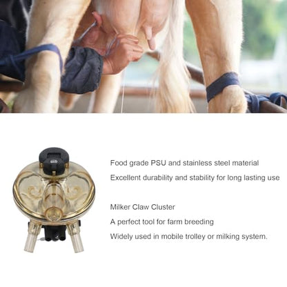 320CC Stainless Steel Milking Claw, Efficient Farm Milking Machine Accessory for Cows and Sheep, Durable Food Grade Material