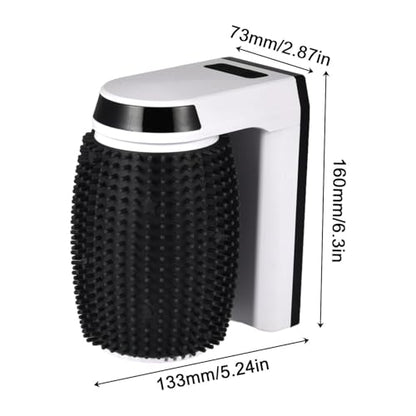 Cat Corner Brush - Grooming Tool, Wall Mount Comb | Automatic Rotating Massager Brush, Catnip-Infused Groomer for Indoor Use, for Long Cats