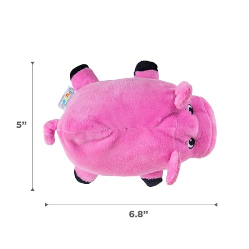 Outward Hound Fattiez Pig Plush Squeaky Dog Toy, Small - size: 6.75x5x3.5 Inch (Pack of 1), style: Pig