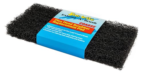 STAR BRITE Flexible Head Scrubber Replacement (Coarse) (Black) (040127) - color: Black Scrubber (Coarse)