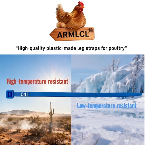 Vibrant 120Pcs Chicken Leg Bands-Easily Identify Your Poultry with Colorful Leg Bands-Durable and Laser Engraved for Long-Lasting Visibility-Perfect for Chicken,Duck,and Goose Owners