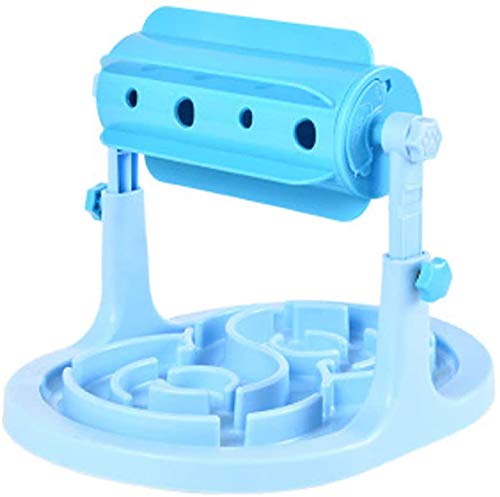 Slow Feeder Game - Interactive Food Puzzle Toy for Healthy Eating and Mental Stimulation for Dogs Pigs Rabbits Cats or Other Pets (Blue) - color: Blue