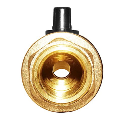 Joywayus Brass Water Container/Rain Barrel Spigot 3/4" Threaded Quarter Turn Ball Valve with Bulkhead Fitting, Suitable for Garden Hose Thread Connection - style: Style 1