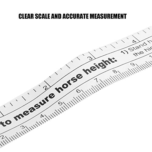 98.4 Inch Horse Weigh Tape, Horse Measuring Tape, Double Scale Weight Tapes, Multifunctional Measuring Stick, for Horses