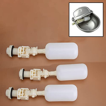 3Pcs Automatic Waterer Bowl Float Valves for Horse Cattle Sheep Pig Water Trough