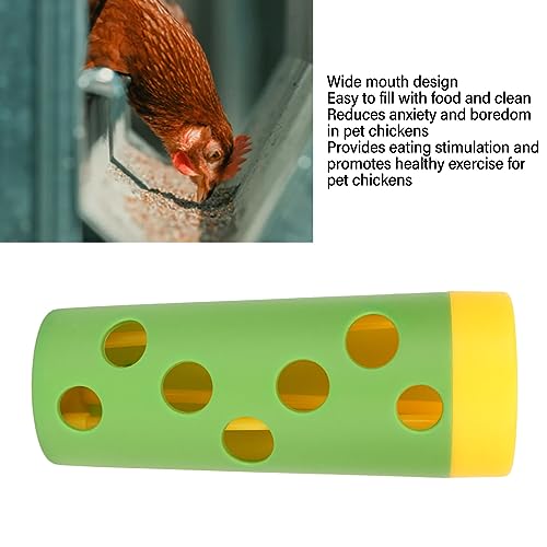 Zerodis Chicken Treat Roller, Interesting Chicken Feeder Toy for Poultry Chicken Treat Roller Toy Bite Slow Feeding Poultry Treat Roller