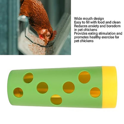 Zerodis Chicken Treat Roller, Interesting Chicken Feeder Toy for Poultry Chicken Treat Roller Toy Bite Slow Feeding Poultry Treat Roller