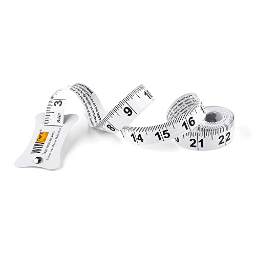 WIN TAPE PVC Horse Weight Tape Measuring for Horse and Pony Height and Weight, 84in Long (White)
