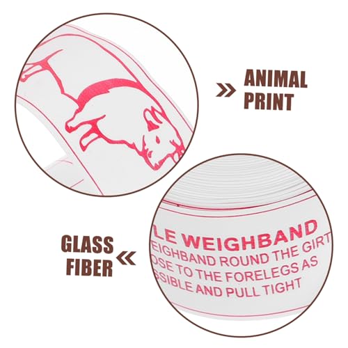 Toddmomy Measuring Tape for Horse and Livestock Cattle Pig Weight Tape Measure Portable Lightweight Easy to Use and Store