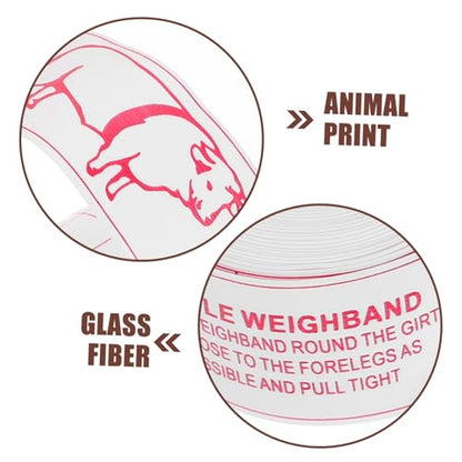 Toddmomy Measuring Tape for Horse and Livestock Cattle Pig Weight Tape Measure Portable Lightweight Easy to Use and Store